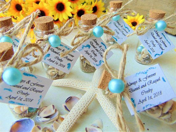 Beach Wedding Favors Message In A Bottle Nautical Favors Beach In