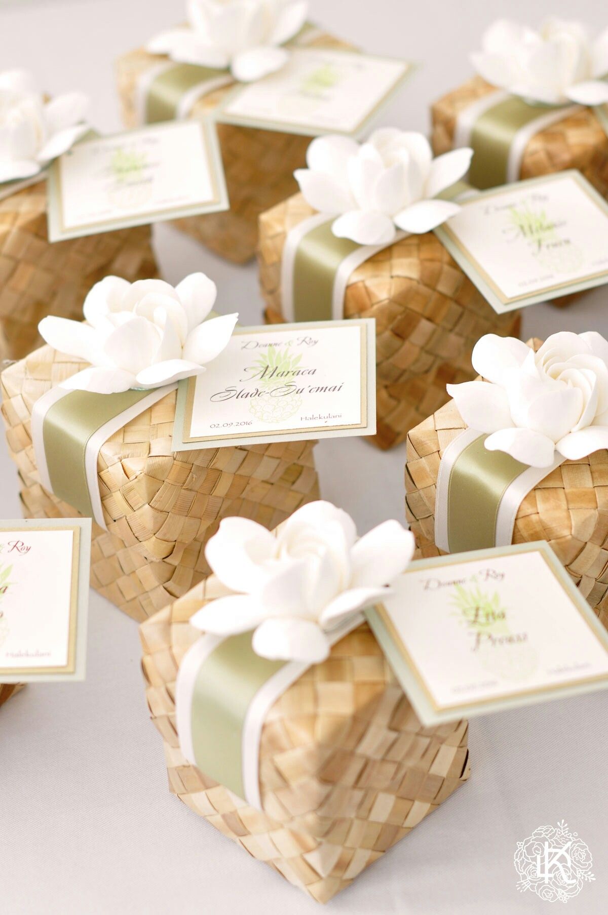 Our Wedding Favour Boxes Designed And Made By Dkdesignshawaii