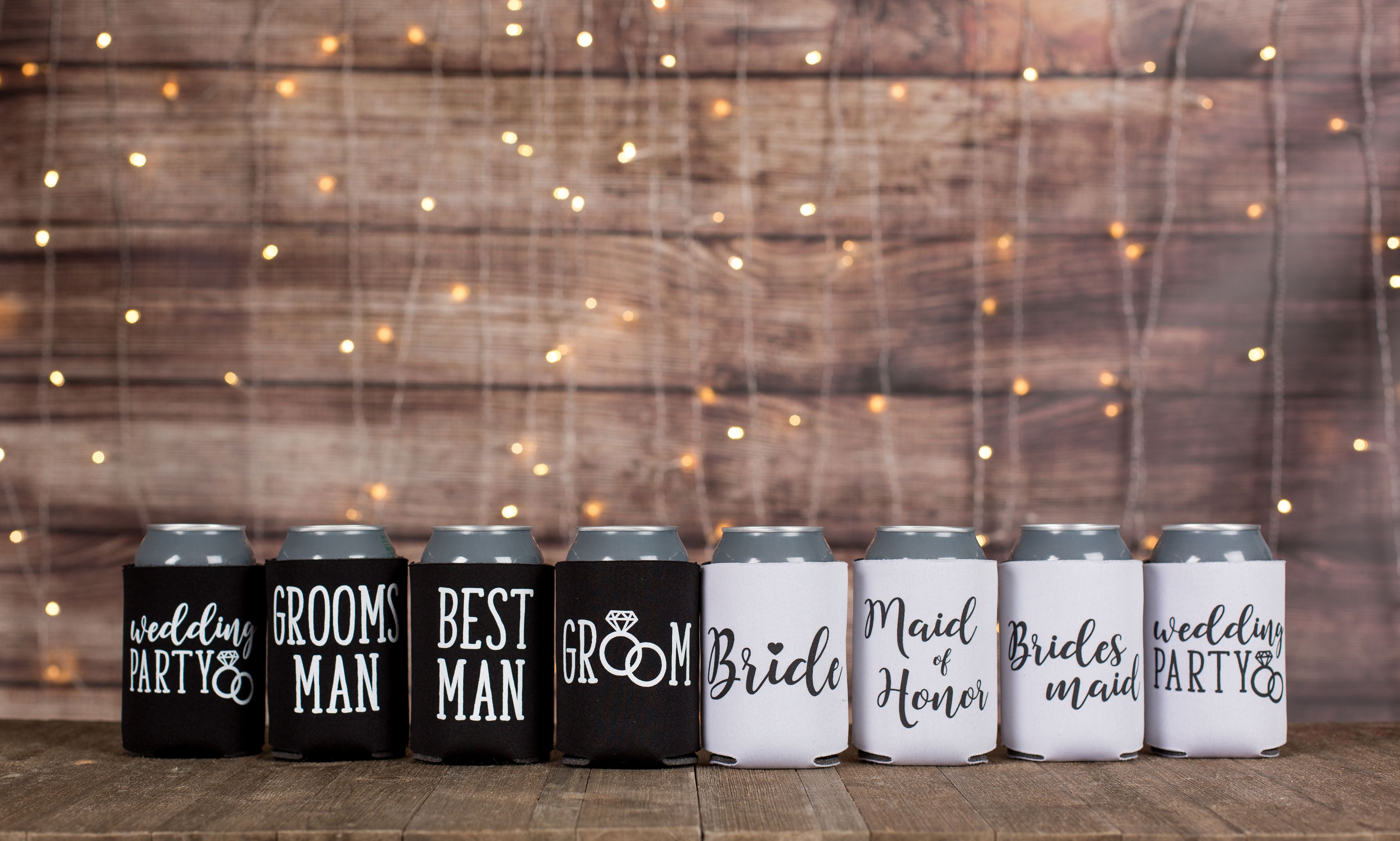 Check Out Our Wedding Party Koozies We Offer Many More To Fit