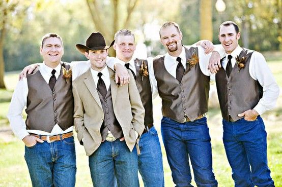 Cowboy Groom His Best Men Country Weddings I Love Brown And A
