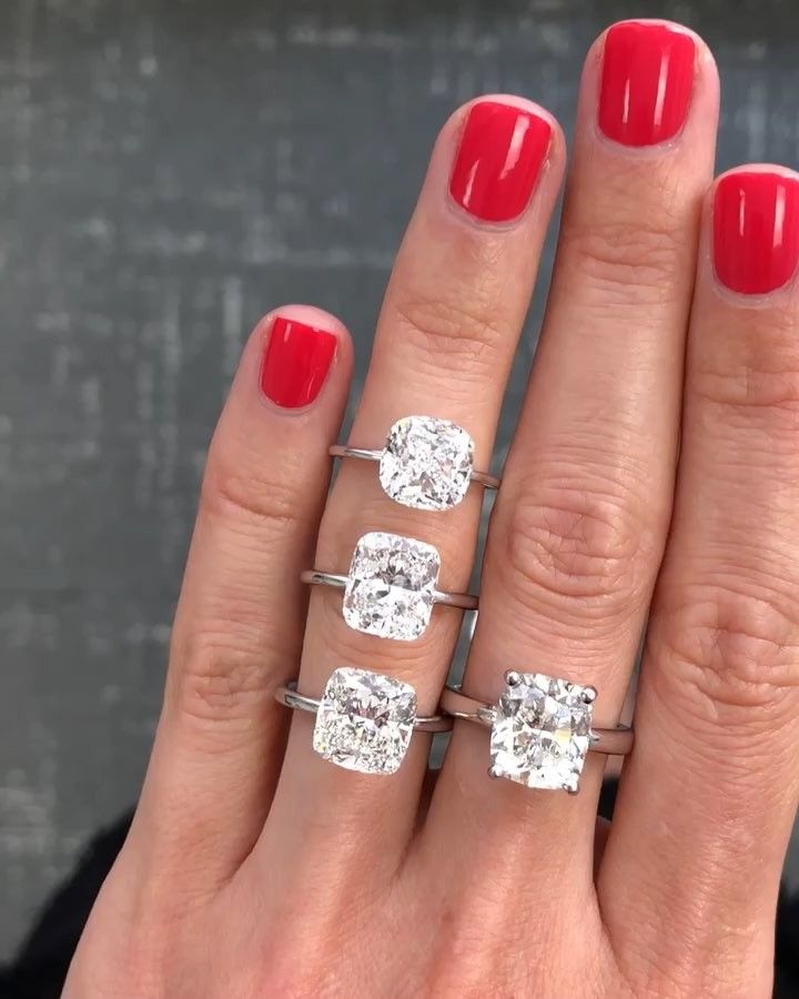 4 5ct Cushion Engagement Rings By Ring Concierge Diamond