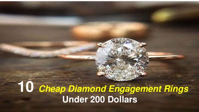 10 Cheap Diamond Engagement Rings Under 200 Dollars Wedding