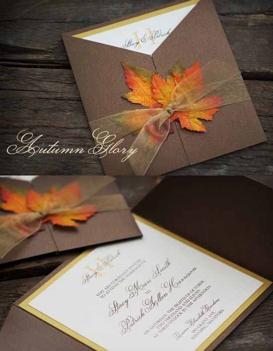 Fall Wedding Invitation By Enchanted Moments Invitations Cards Elegant Fall Wedding Invitations Wedding Inspiration Fall Fall Wedding Invitations