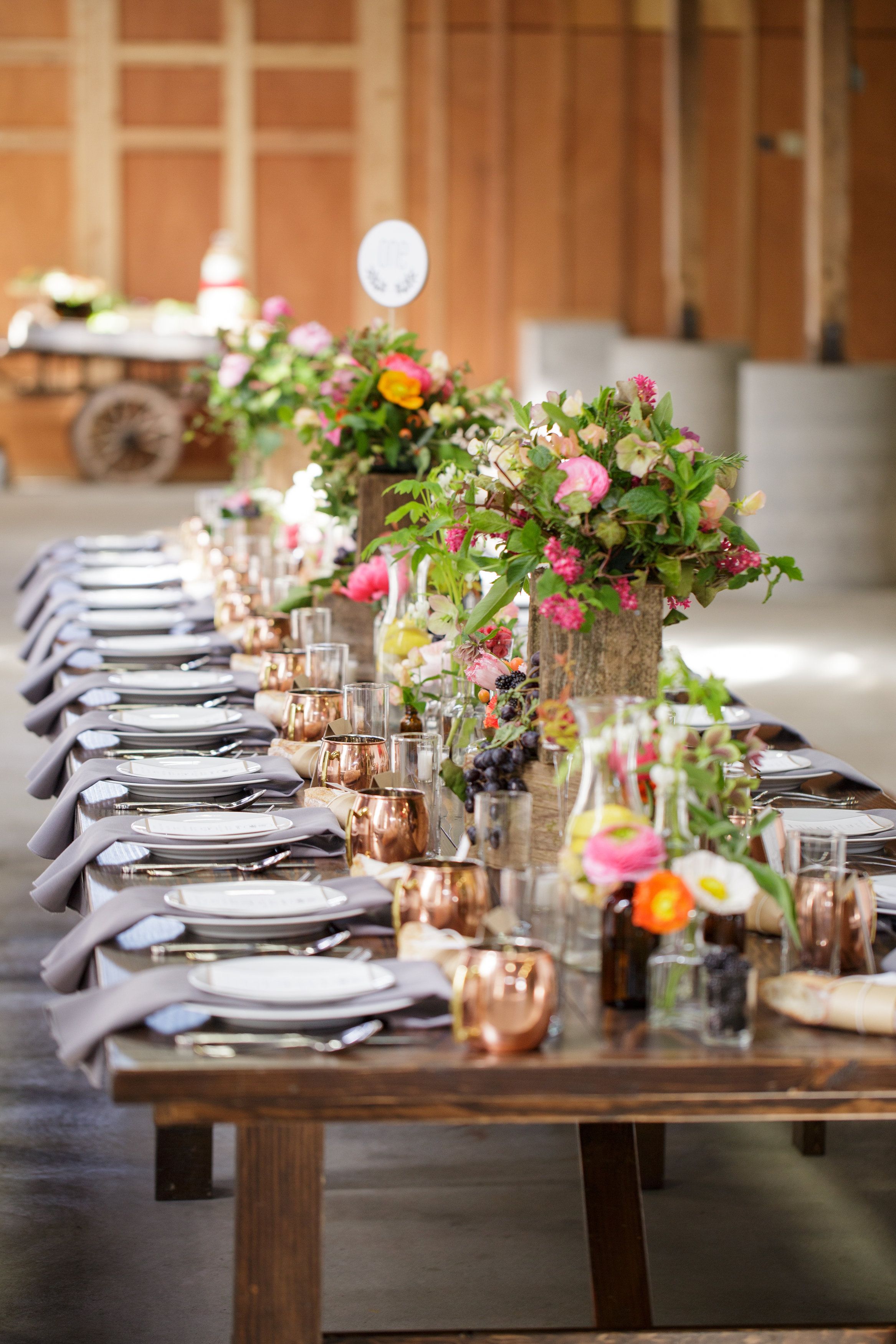 Farm To Table Inspiration Shoot Wedding Table Table Decorations