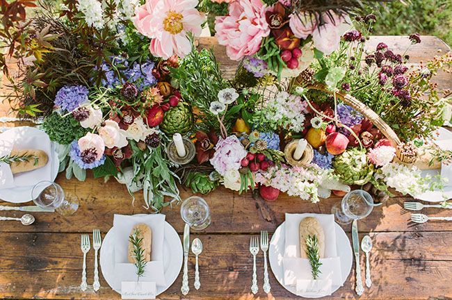Southern Farm To Table Wedding Inspiration Wedding Table