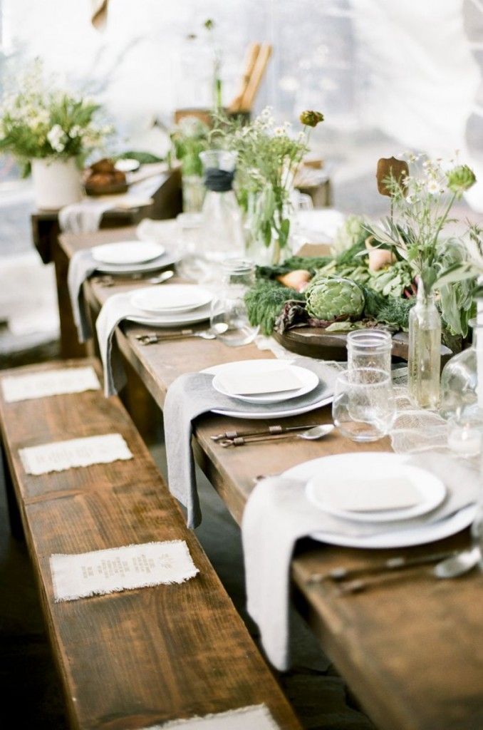 Kindred Farm To Table Wedding Inspiration Outdoor Table