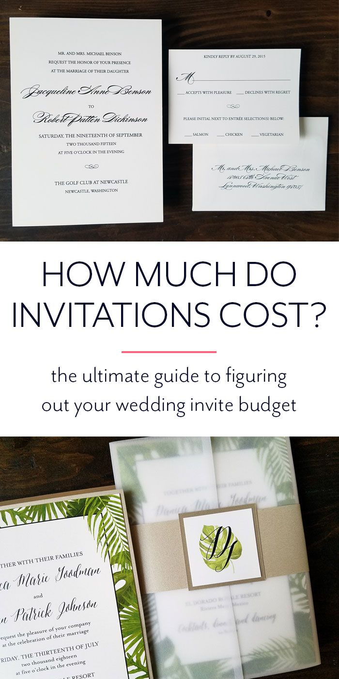 How Much Should Wedding Invitations Cost