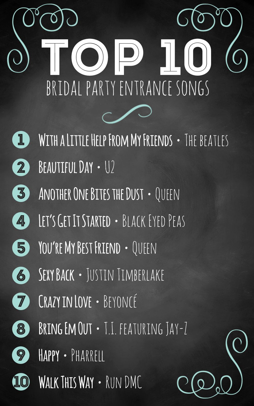 Top 10 Bridal Party Entrance Songs Bridal Party Entrance Song