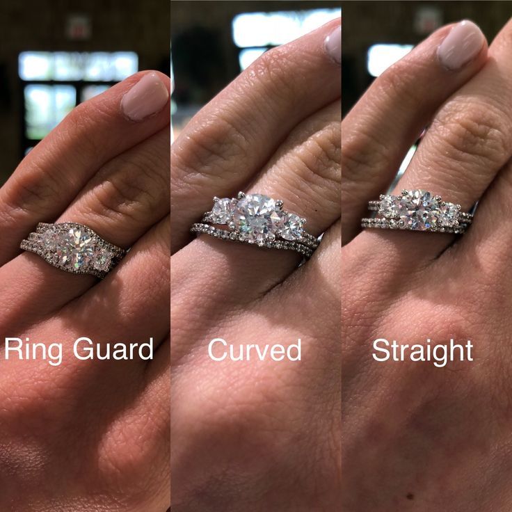 Wedding Rings How To Wear Them Engagement Ring On Hand Most