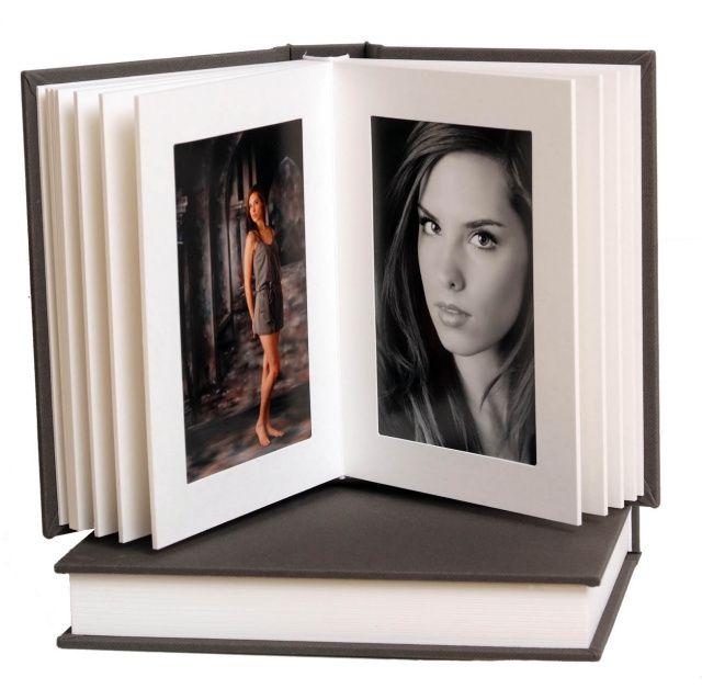 Artisan Grey White 5x7 Slip In Album Photo Album Book Photo