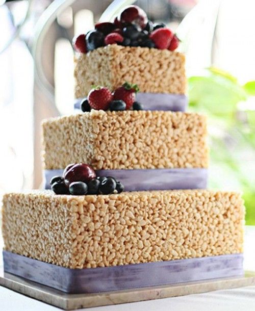 25 Cheap And Cool Wedding Cake Alternatives Weddingomania Rice