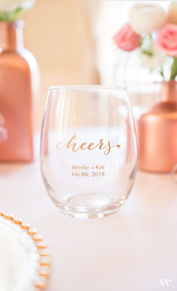 These Gorgeous Stemless Wine Glasses Can Be Personalized For Your Spec Wine Glass Wedding Favors Stemless Wine Glass Wedding Favors Wedding Favors Wine Glasses