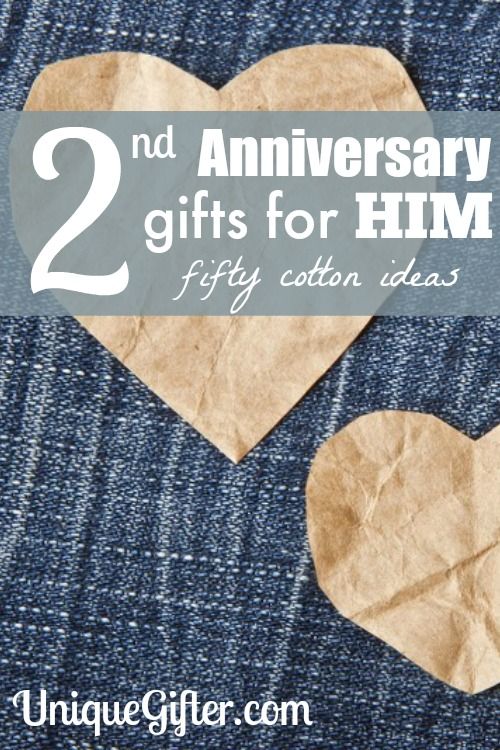 Cotton 2nd Anniversary Gifts For Him Second Anniversary Gift