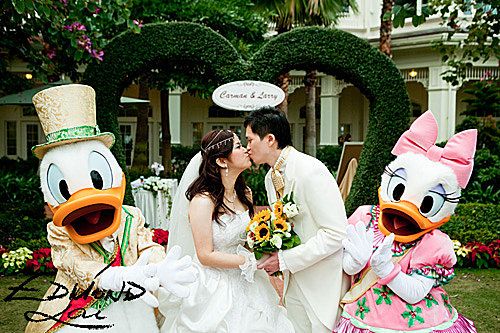 Hong Kong Disneyland Wedding Carman Larry Magical Day