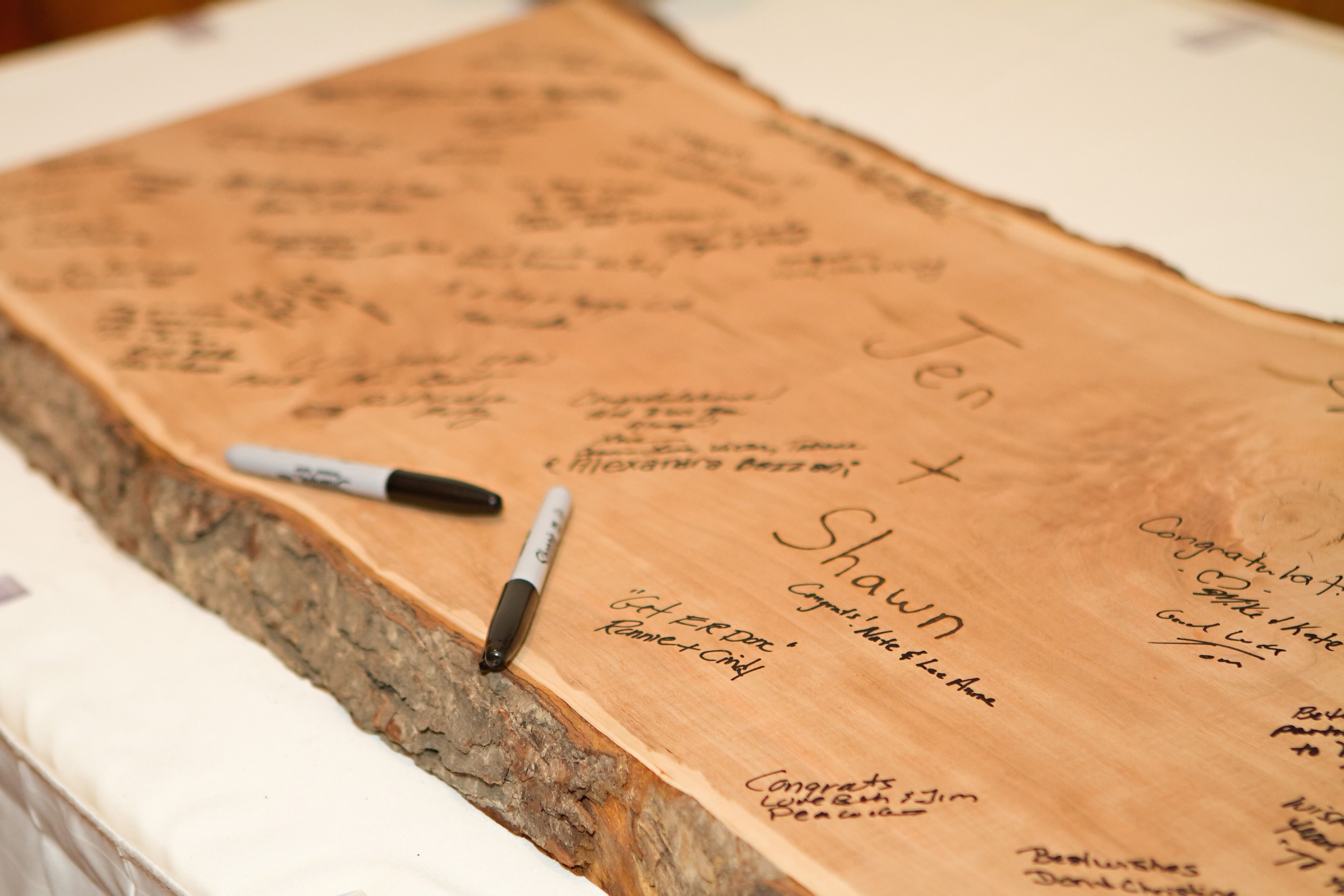 Guest Book Slab Of Wood Wood Guest Book Wedding Guest Book
