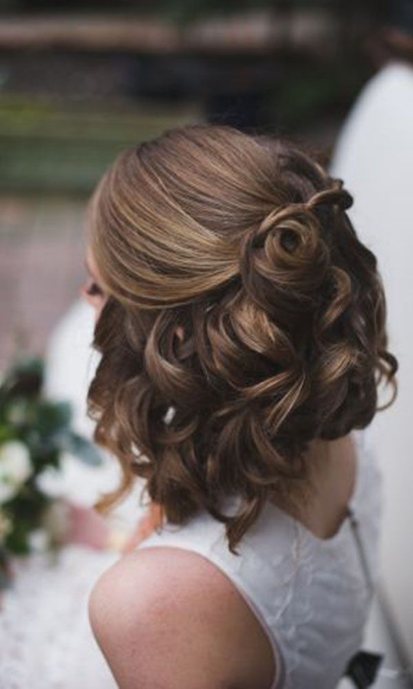 45 Wedding Hairstyles For Short Hair Short Wedding Hair Hair