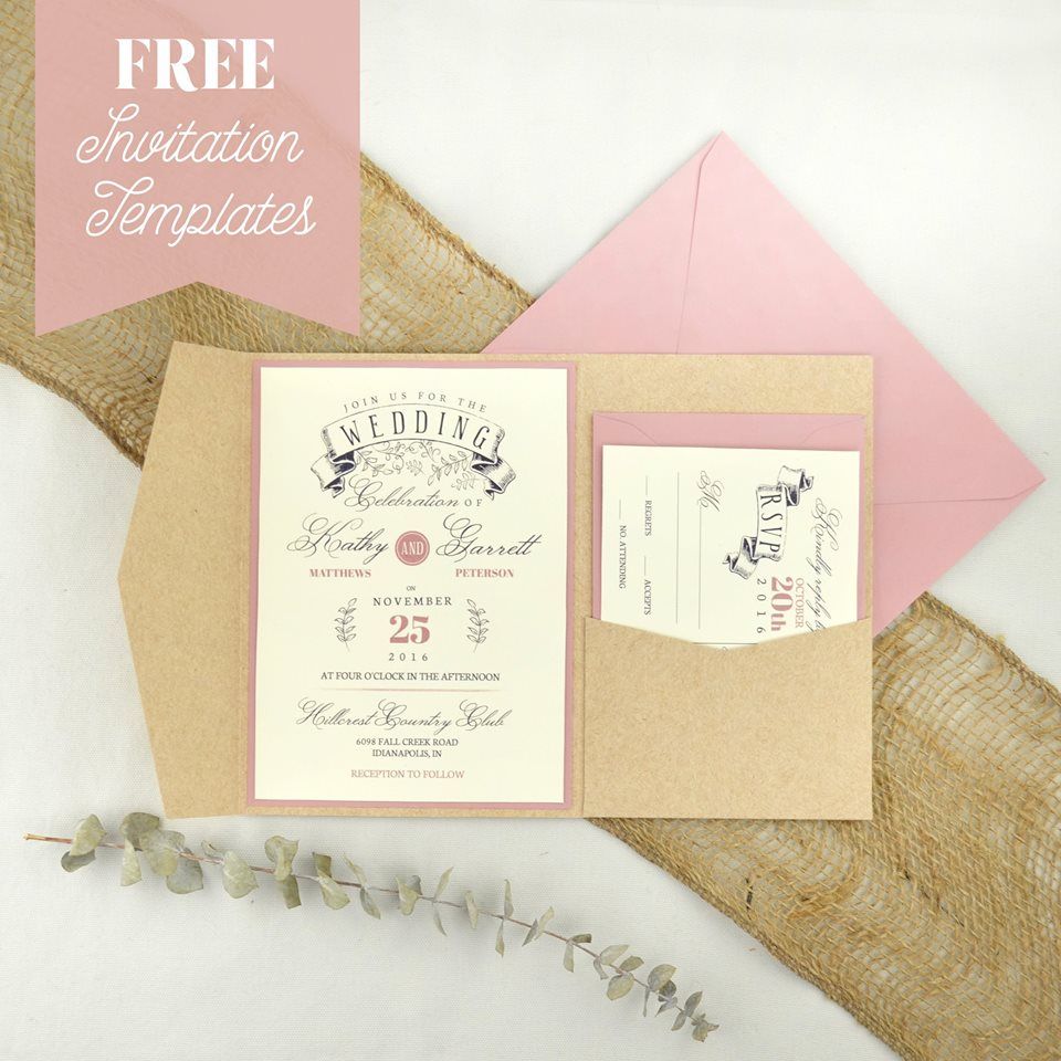 Free Wedding Invitation Templates Make A Great Pair With