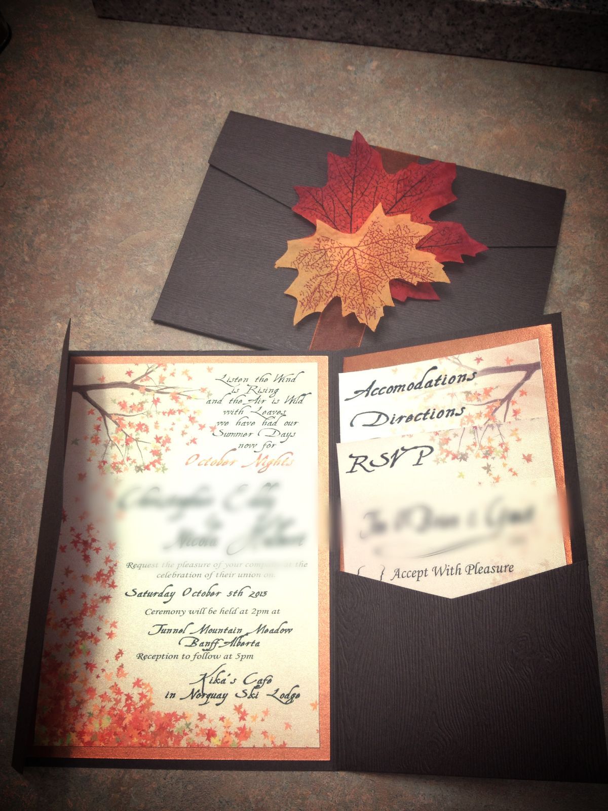 White Pumpkin White Rose Floral Fall Wedding Invitation And