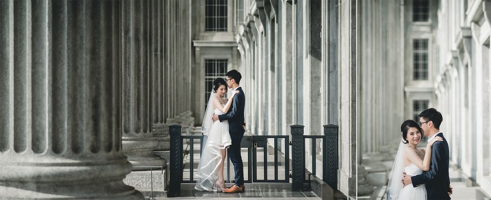 National Gallery Of Singapore Pre Wedding Photoshoot Prewedding