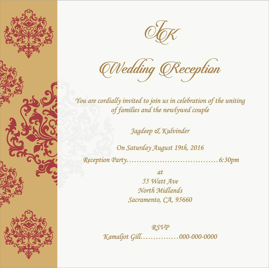 Wedding Invitation Wording For Reception Ceremony Wedding