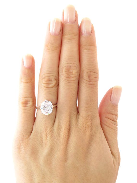 4 Carat Oval Diamond Anniversary Engagement 8 By Tigergemstones
