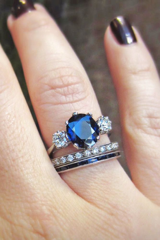 30 Vivid Sapphire Engagement Rings Sapphire Engagement Ring Blue