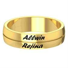 Gold Name Ring Designs Gold Ring With Name In India Gold Wedding Rings With Names Engraved Gold Ring Wedding Ring With Name Couple Rings Gold Buy Wedding Rings
